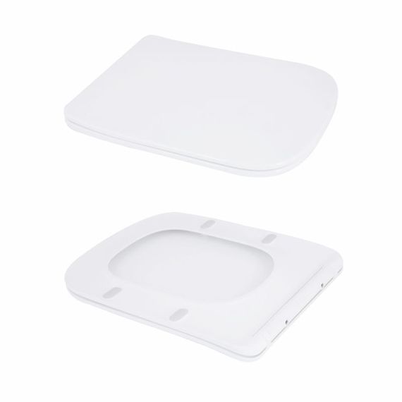 Унітаз-моноблок підлоговий Qtap Kolibri Ultra Quiet безобідковий з сидінням Soft-close WHITE QT10226380W | Зображення 6