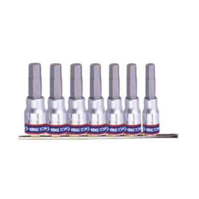 Головка торцевая KING TONY Н3-Н10, 7 шт. (2127PR)