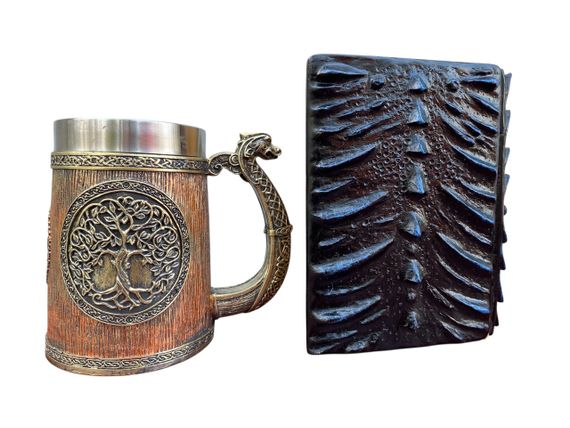 Подарунковий набір Кухоль 3D Вікінг і Дракон і Блокнот 3D «Книга Теней і Глубін» | Зображення 1