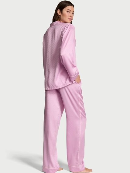 Піжама Victoria's Secret Signature Satin Heart Long Pajama Set (розмір S) | Зображення 2