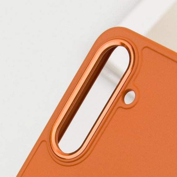 TPU чехол Bonbon Metal Style для Samsung Galaxy S24 Оранжевый / Papaya | Зображення 5