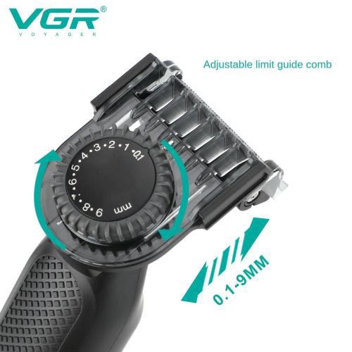 Электробритва VGR V-360 GREEN, Беспроводная электробритва, Триммер для усов, Электробритва с насадками | Зображення 4