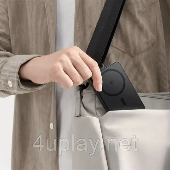 Беспроводной магнитный повербанк Baseus Airpow II Qi2 Magnetic PowerBank 10000mAh 22.5W Black | Зображення 6