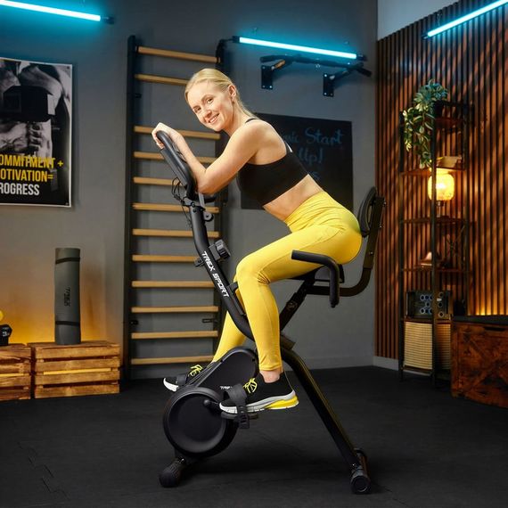 Велотренажер складаний Trex Sport TX-390XB TRIBER магнітний чорний | Зображення 1