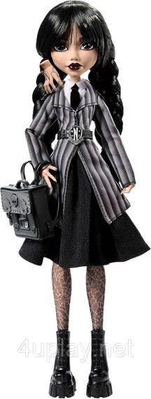 Колекційна лялька Венздей Аддамс у шкільній формі Mattel Monster High X Wednesday Addams