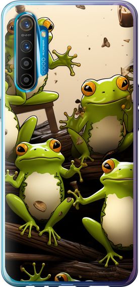 Чехол на Realme XT Жабки "5656u-1868-17620"