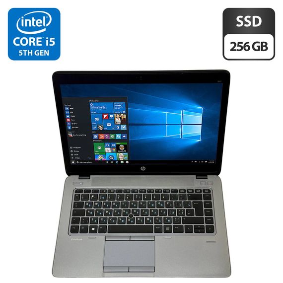 Ноутбук HP EliteBook 840 G2 / 14" (1600x900) TN / Intel Core i5-5200U (2 (4) ядра по 2.2 - 2.7 GHz) / 8 GB DDR3 / 256 GB SSD / Intel HD Graphics 5500 / WebCam / 3G / Windows 10 Pro б/у