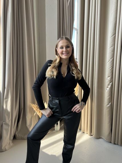 Штани прямого силуету жіночі з ефектом втягування | Зображення 5