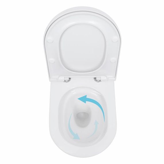 Унітаз підвісний Qtap Scorpio ML Ultra Quiet 490×365×325 мм, із сидінням Soft-close MagLock, White QTSCOML26W49622 | Зображення 5