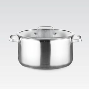 Каструля Maestro MR-3514-20, 3. 8 л, 20 см, з нержавіючої сталі з кришкою, для всіх типів плит