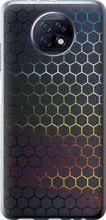 Чохол на Xiaomi Redmi Note 9T Переливні стільники із силікону FCh_010132