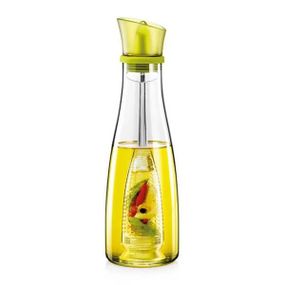 Пляшка для олії з відсіком для трав Simple Glass Oil Bottle Зелена
