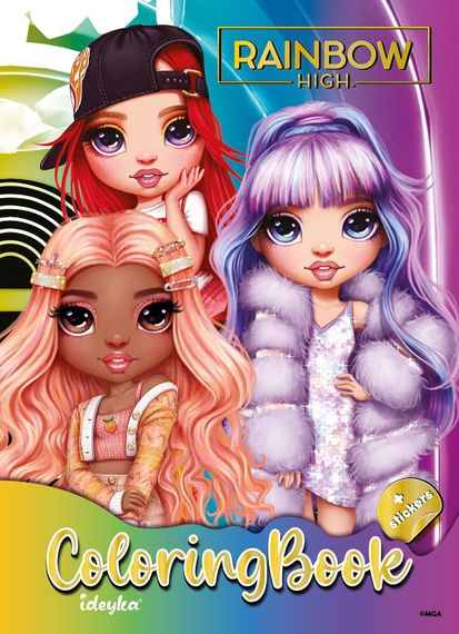 Розмальовка зі стікерами The creative Rainbow 2 Ideyka LCB30 Різнокольоровий shop (4823104382560)