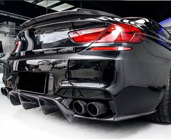 Диффузор заднего бампера V1 (для M6, Карбон) для BMW 6 F12/F13/F06 2011-2018 гг | Зображення 4