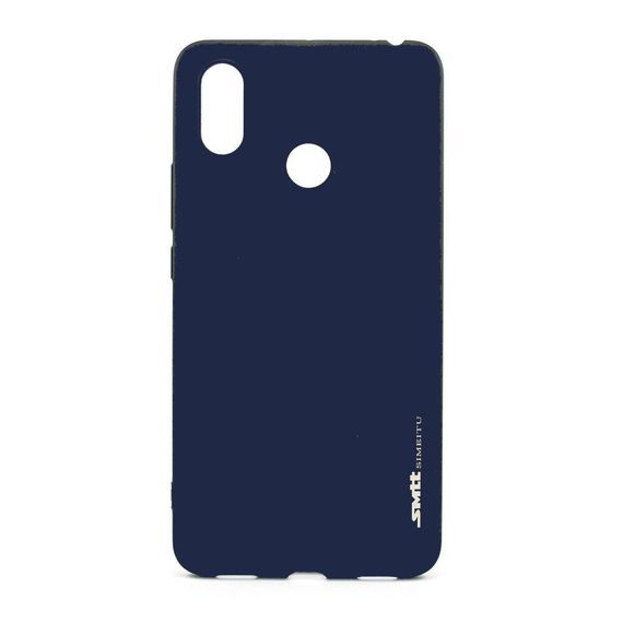 Чохол Силіконовий (TPU) SMTT накладка для Xiaomi Mi Max 3 Синій
