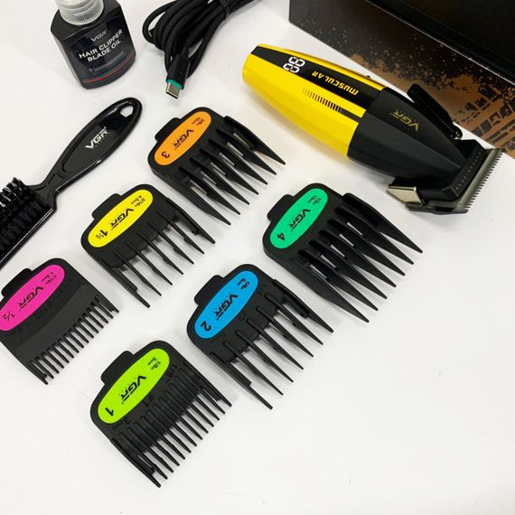 Електрична машинка з насадкою для бороди VGR V-285, Професійна бритва-машинка для стрижки волосся JE-16 | Зображення 5