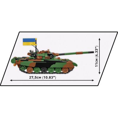 Конструктор Cobi Танк Т-72 M1R (UA/PL), 724 деталі (COBI-2624) | Зображення 1