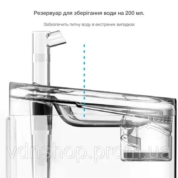 Питний фонтан напувалка для котів та собак NPET WF050TP 1.5L з фільтром прозорий | Зображення 2