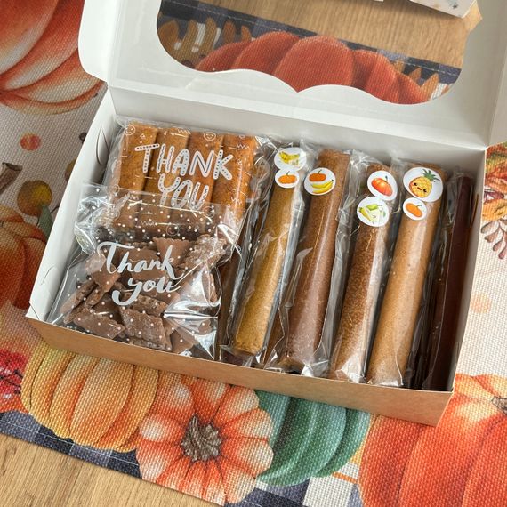 Подарунковий набір пастили «Гарбузове диво» — 20 смаків + горіхова та йогуртова пастила, 500 г | Зображення 1