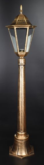 Ліхтар вуличний на ніжці 27102 Золото 112х20х20 см. | Зображення 2