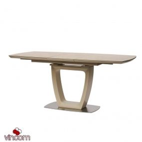 Стол раскладной CONCEPTO RAVENNA SAND СТЕКЛО 120-160 см бежевый СТОЛ РАСКЛАДНОЙ CONCEPTO RAVENNA SAND СТЕКЛО 120-160 СМ БЕЖЕВЫЙ