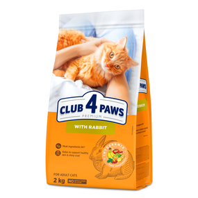 Сухий корм Club 4 Paws Premium Adult Cats Rabbit для дорослих котів, з кроликом 2 кг