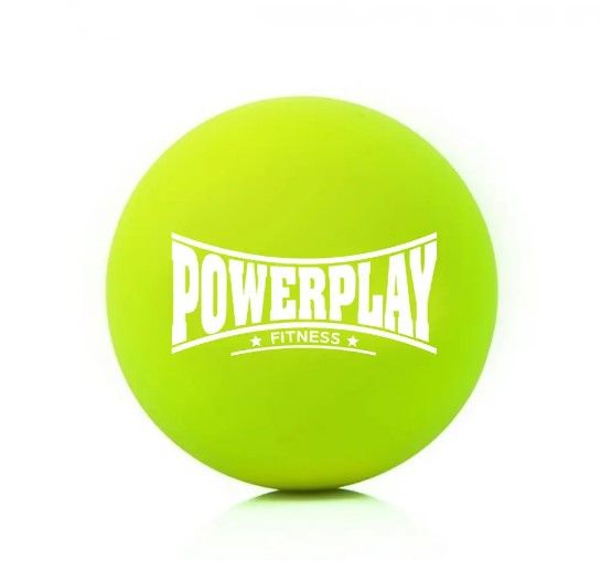 Масажний силіконовий м'яч PowerPlay PP-4354 Silicone Lacrosse Ball (6.5 см) Зелений (PP-4354_Green)