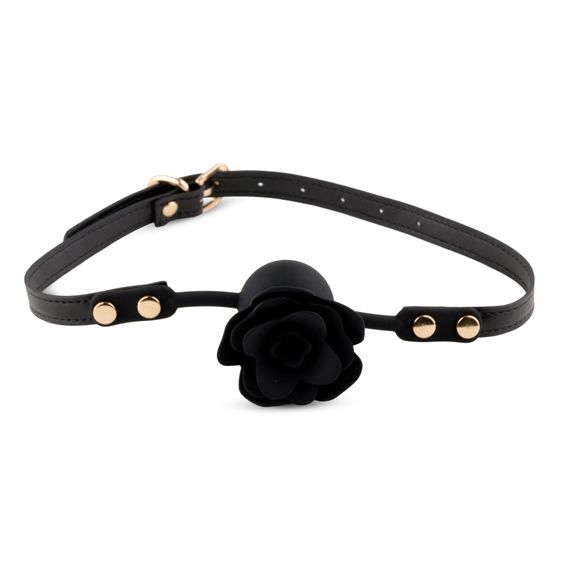 Кляп - Black Rose Ball Gag | Зображення 1