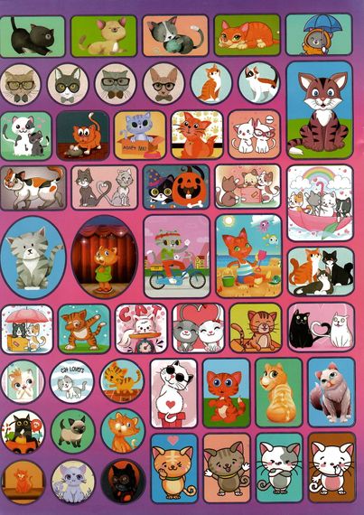 Розмальовка 4 Cats + 100 наліпок RI19082006 Jumbi (9789669756909) | Зображення 1