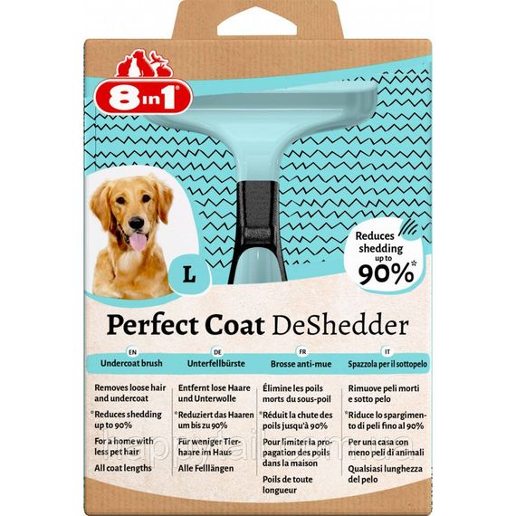 Дешеддер 8in1 Perfect Coat для вичісування собак розмір L 10 см | Зображення 2