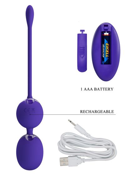 Вагинальные шарики с вибрацией Pretty Love - Willy Youth, BI-014548WL sexstyle | Зображення 7