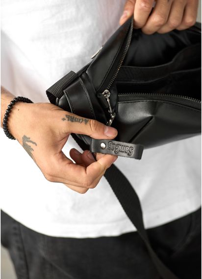 Мужская сумка бананка Sambag Holster MSH чорна 36  × 14 × 4 см (87119101m) | Зображення 1