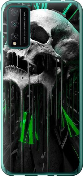 Чехол на Huawei Honor Play 4T Pro Череп-часы "4100u-1914-17620"