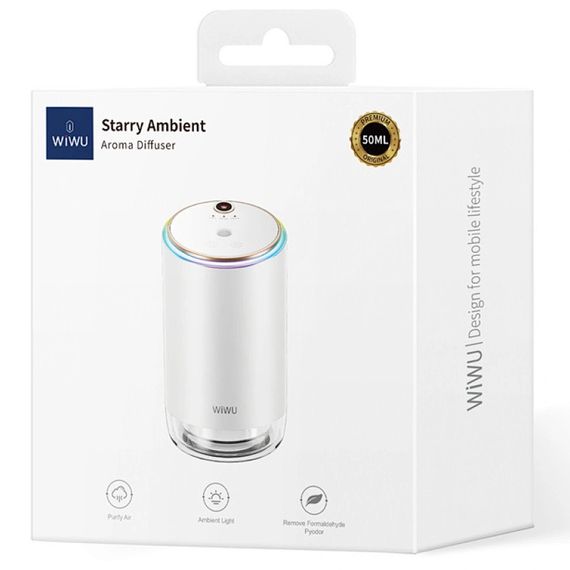 Зволожувач повітря WIWU Wi-AR003 Starry Ambient з арома-диффузором White | Зображення 3
