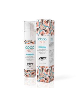 Масажна олія EXSENS Coconut 50 мл розігріває, без цукру, без парабенів, їстівне Sex Aura