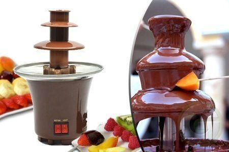 Шоколадный фонтан Фондю Mini Chocolate Fondue Fountain Домашняя мини - фондюшница | Зображення 4