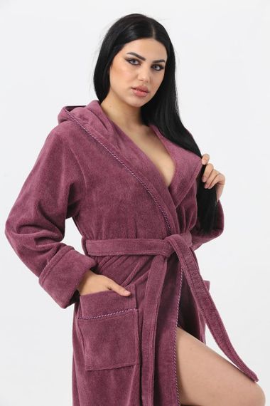 Жіночий халат Nusa 6915, фуксія 2XL | Зображення 6