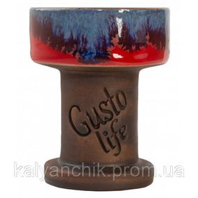 Чаша для кальяну Gusto Bowls Rook Glaze Red/Blue