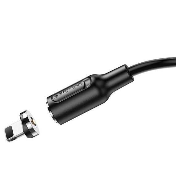 Дата кабель Borofone BX41 Amiable USB to Lightning (1m) Чорний | Зображення 3
