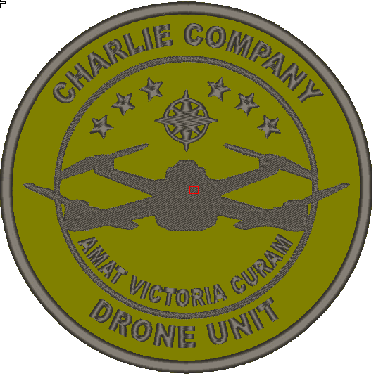 Шеврон Charlie Company Drone Unit Amat Victoria Curam