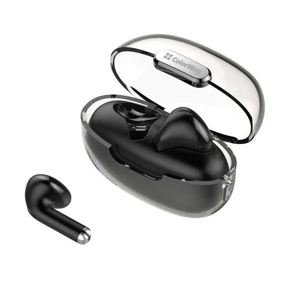 Навушники ColorWay Slim TWS-2 Earbuds Black (CW-TWS2BK) | Зображення 1