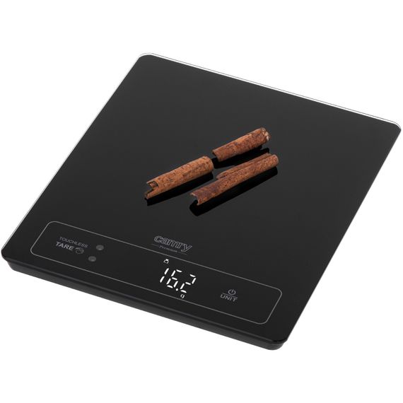 Ваги кухонні Camry CR 3175 black електронні/ 15кг/ г; мл, унція/ USB type C/ автовимкнення/ скло | Зображення 5