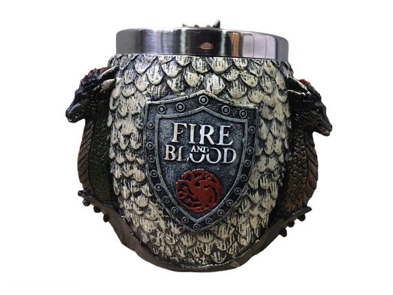 Кружка Чашка Бокал Игра Престолов Fire and Blood Targaryen 3D Дом Таргариен Таргариены | Зображення 1