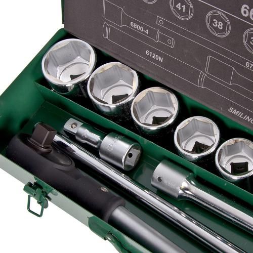 Набір торцевих головок 3/4"DR 22-50мм, 14 предм (6614M) HANS | Зображення 4