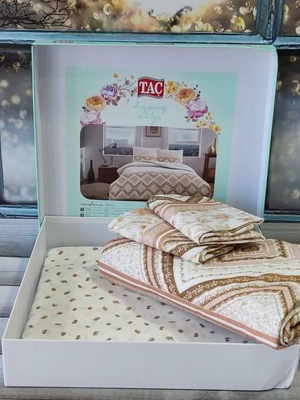 Постельное белье Tac Sparkle Ранфорс Евро размер