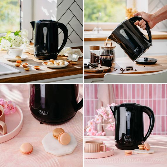 Электрочайник Adler AD 1244 черный 2,5 л, 2200 Вт | Зображення 8