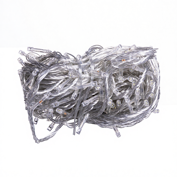 Новорічна гірлянда кімнатна нитка 18 м 180 LED білий провід Білий W180LED18MWW | Зображення 2