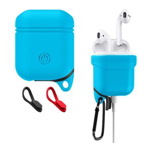 Cиликоновый чехол Primo Sherp для Apple AirPods - Light Blue