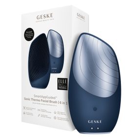 Електронна звукова термо щітка для обличчя GESKE Sonic Thermo Facial Brush 6в1 midnight