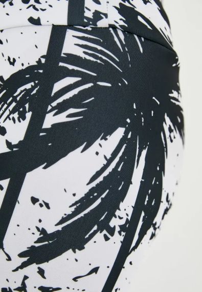 Спортивные леггинсы 4Profi с принтом "Тропик" белый с черным размер L дайвинг  15988 | Зображення 4